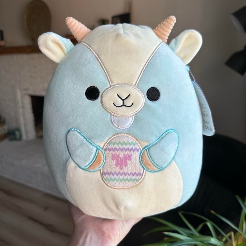 Squishmallow Easter Squad Spring 2023 Squishy Stuffed Animal (12" Domingo Goat)